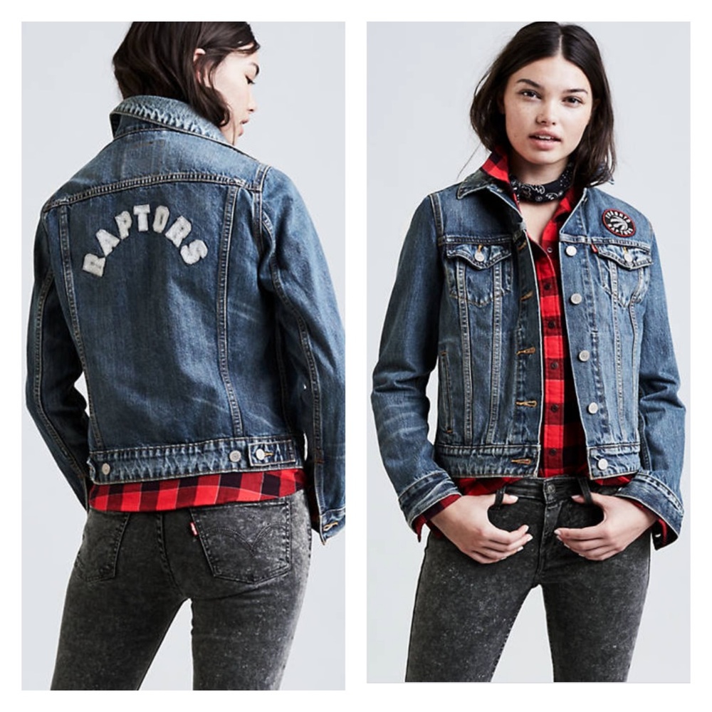 Levi's® NBA Denim Trucker Jacket Toronto Raptors - Picture 1 of 12